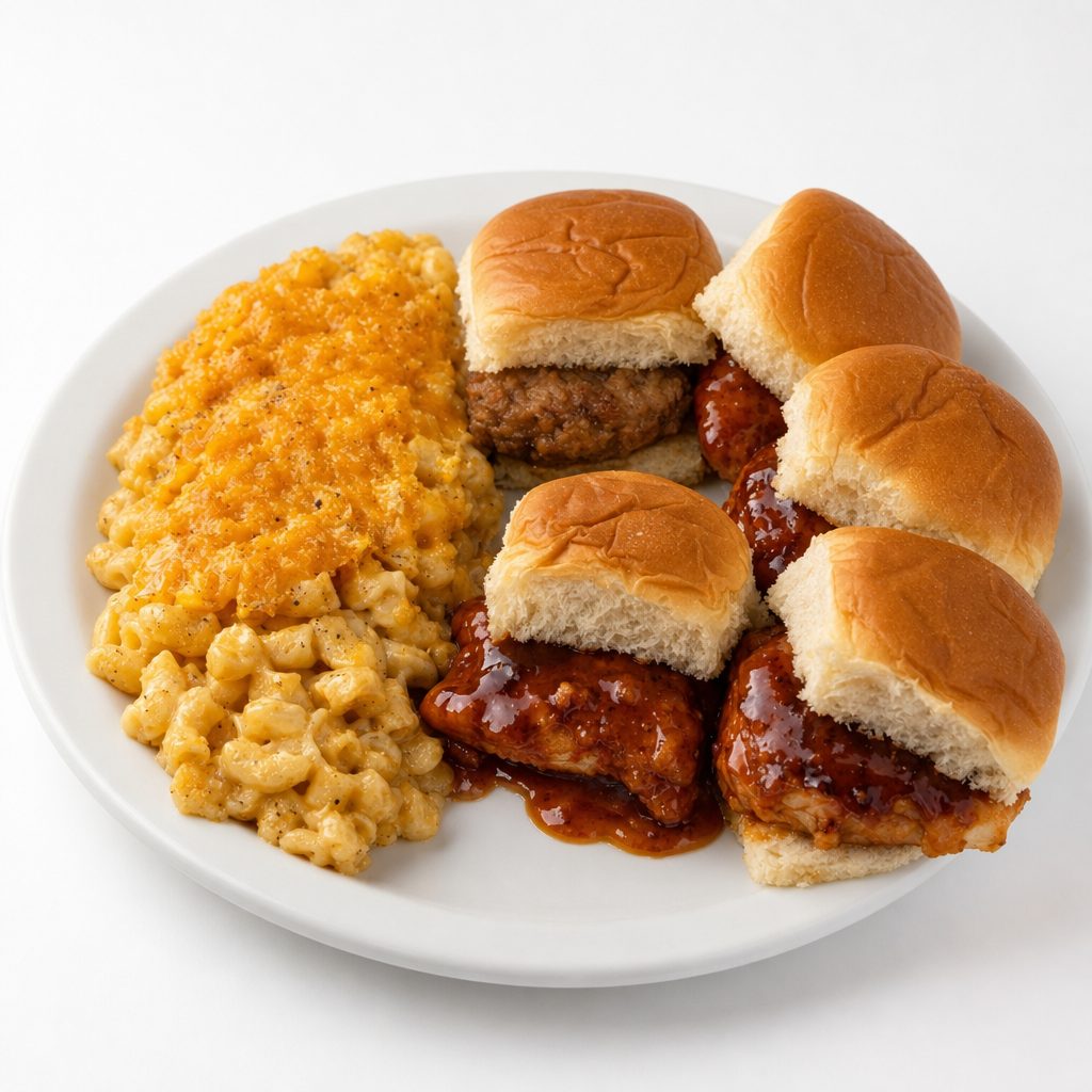 5 Mini Sliders With Side.