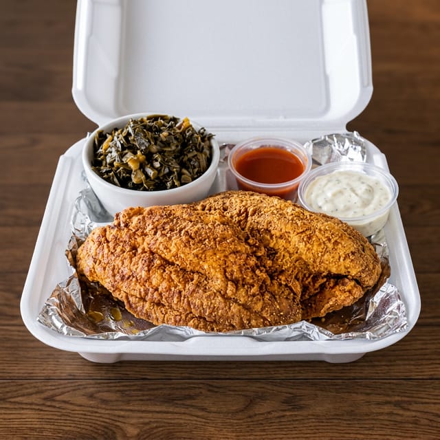 2 Pc Jumbo Catfish w/Side.